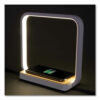Wireless Charging Station with Night Light, USB, White - Image 2