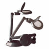 Space-Saving LED Magnifier Desk Lamp, 14" High, Black - Image 3