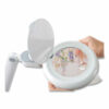 Space-Saving LED Magnifier Desk Lamp, 14" High, White - Image 7