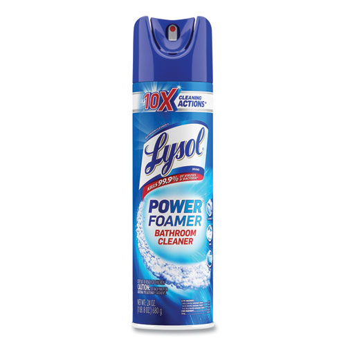 Power Foam Bathroom Cleaner, 24 oz Aerosol Spray, 12/Carton - Image 2