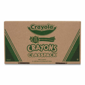 Classpack Regular Crayons, 8 Colors, 800/Box
