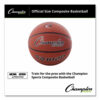 Composite Basketball, Official Size, Brown - Image 2