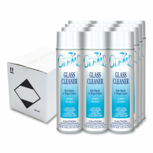 Gleme Glass Cleaner, Fresh Scent, 19 oz Aerosol Spray, Dozen