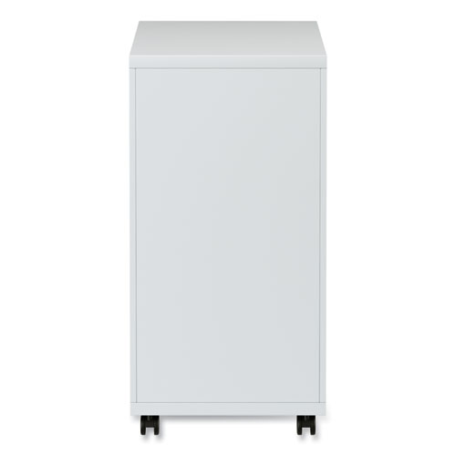 File Pedestal with Full-Length Pull, Left/Right, 3-Drawers: Box/Box/File, Legal/Letter, Light Gray, 14.96" x 19.29" x 27.75" - Image 9