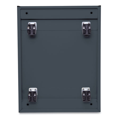 File Pedestal with Full-Length Pull, Left or Right, 2-Drawers: Box/File, Legal/Letter, Charcoal, 14.96" x 19.29" x 21.65" - Image 8