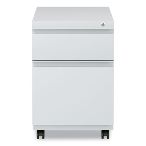 File Pedestal with Full-Length Pull, Left or Right, 2-Drawers: Box/File, Legal/Letter, Light Gray, 14.96" x 19.29" x 21.65" - Image 5