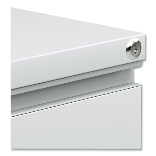 File Pedestal with Full-Length Pull, Left or Right, 2-Drawers: Box/File, Legal/Letter, Light Gray, 14.96" x 19.29" x 21.65" - Image 6
