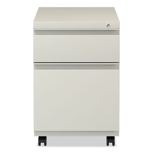 File Pedestal with Full-Length Pull, Left or Right, 2-Drawers: Box/File, Legal/Letter, Putty, 14.96" x 19.29" x 21.65" - Image 5