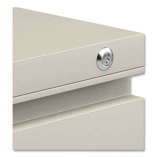 File Pedestal with Full-Length Pull, Left or Right, 2-Drawers: Box/File, Legal/Letter, Putty, 14.96" x 19.29" x 21.65" - Image 6