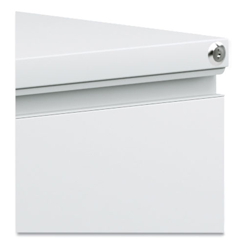File Pedestal with Full-Length Pull, Left or Right, 2 Legal/Letter-Size File Drawers, Light Gray, 14.96" x 19.29" x 27.75" - Image 6