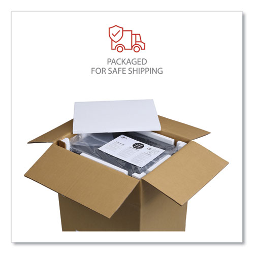 File Pedestal with Full-Length Pull, Left or Right, 2 Legal/Letter-Size File Drawers, Light Gray, 14.96" x 19.29" x 27.75" - Image 7