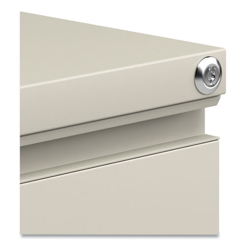 File Pedestal with Full-Length Pull, Left or Right, 2 Legal/Letter-Size File Drawers, Putty, 14.96" x 19.29" x 27.75" - Image 6