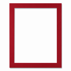 Self-Adhesive Sign Holders, 8.5 x 11 Insert, Clear with Red Border Frame, 2/Pack