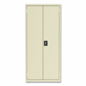 Economy Assembled Storage Cabinets, 4 Shelves, 30" x 15" x 66", Putty