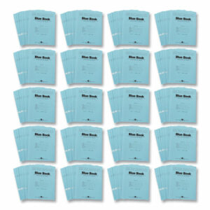 Examination Blue Book, Wide/Legal Rule, Blue Cover, (6) 8.5 x 7 Sheets, 1,000/Carton
