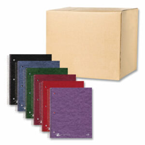 Subject Wirebound Notebook, 4-Subject, Medium/College Rule, Randomly Assorted Cover Colors, (200) 11 x 9 Sheets, 12/Carton