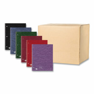 Stasher Subject Wirebound Notebooks, 1-Subject, Narrow Rule, Randomly Assorted Cover Colors, (100) 11 x 9 Sheets, 24/Carton