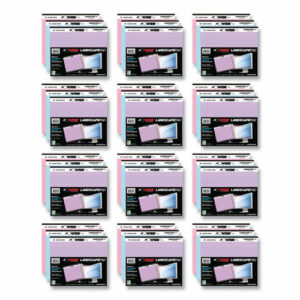 WIDE Landscape Format Writing Pad, Medium/College Rule, 40 Assorted Colors 11 x 9.5 Sheets, 12/Carton
