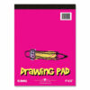 Kids Drawing Pad, 40 White 9 x 12 Sheets, 12/Carton - Image 3