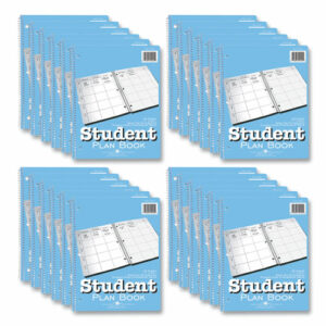 Student Plan Book, Homework/Assignment-Tracking, 22-Weeks: Six-Subject Day, Light Blue Cover, (45) 11 x 8.5 Sheets, 24/Carton