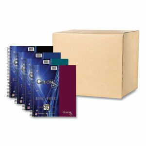 Genesis Notebook, 5-Subject, Medium/College Rule, Randomly Assorted Cover Colors, (200) 11 x 9 Sheets, 12/Carton