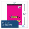 Kids Drawing Pad, 40 White 9 x 12 Sheets, 12/Carton - Image 6