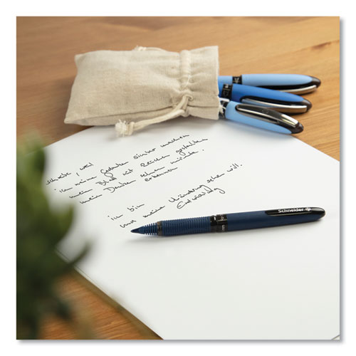 One Business Rollerball Pen, Stick, Fine 0.6 mm, Assorted Ink and Barrel Colors, 4/Pack - Image 4