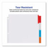 Insertable Dividers w/Single Pockets, 5-Tab, 11.25 x 9.13, White, 1 Set - Image 7