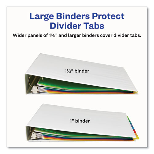 Insertable Big Tab Plastic 1-Pocket Dividers, 8-Tab, 11.13 x 9.25, Assorted, 1 Set - Image 10