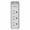 SurgePlus USB Swivel Charger, 3 AC Outlets/2 USB Ports, 918 J, White - Image 3