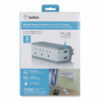 SurgePlus USB Swivel Charger, 3 AC Outlets/2 USB Ports, 918 J, White - Image 4