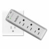 SurgePlus USB Swivel Charger, 3 AC Outlets/2 USB Ports, 918 J, White - Image 5