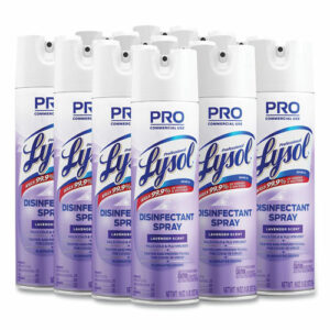 Disinfectant Spray, Lavender, 19 oz Aerosol Spray, 12/Carton