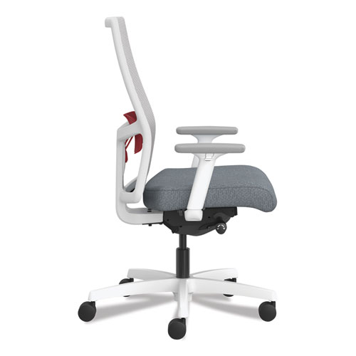 Ignition 2.0 4-Way Stretch Mid-Back Mesh Task Chair, Supports 300 lb, 17" to 20" Seat Height, Basalt/Fog/White - Image 4