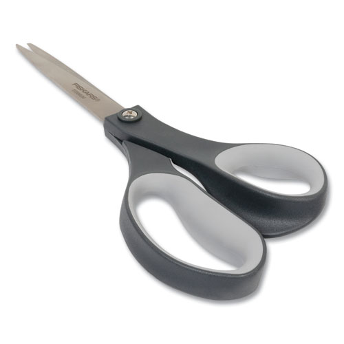 Everyday Titanium Softgrip Scissors, 8" Long, 3.1" Cut Length, Straight Dark Gray Handle - Image 4