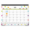 Teacher Dots Academic Desk Pad, 22 x 17, Black Binding, Clear Corners, 12-Month (July to June): 2025 to 2026 - Image 2