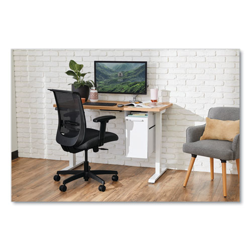 Fuse Undermount Storage Pedestal, 1 Shelf/1 Cubby, Left/Right Orientation, White, 10 x 14.37 x 20 - Image 4