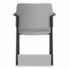 Accommodate Series Guest Chair with Arms, Vinyl Upholstery, 23.5" x 22.25" x 32", Flint Seat/Back, Charblack Legs, 2/Carton - Image 4