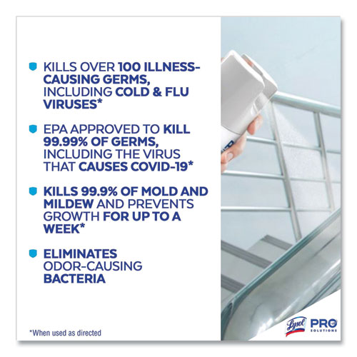 Disinfectant Spray, Original Scent, 19 oz Aerosol Spray - Image 7