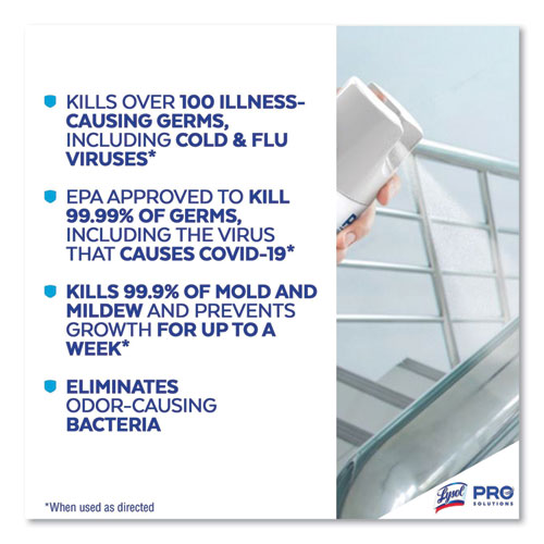 Disinfectant Spray, Fresh Scent, 19 oz Aerosol Spray, 12/Carton - Image 8