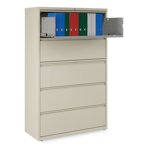 Lateral File, 5 Legal/Letter/A4/A5-Size File Drawers, Putty, 42" x 18.63" x 67.63" - Image 7