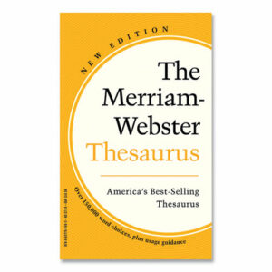 Merriam-Webster Thesaurus, Paperback, 832 Pages