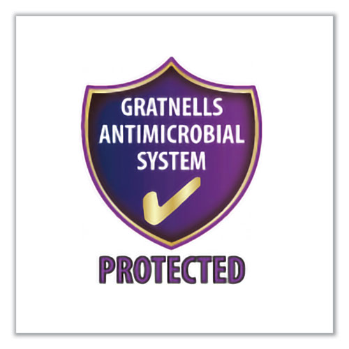 Callero Plus Shield Treble Trolley Set 03, Antimicrobial, Metal, 24 F1 Shallow Bins, 40.6" x 17.3" x 41.5", Silver/Trans Kiwi - Image 8