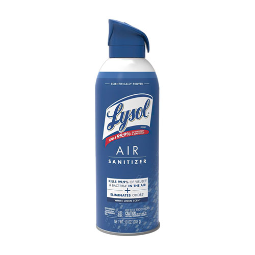 Air Sanitizer Spray, White Linen, 10 oz Aerosol Spray, 6/Carton - Image 2