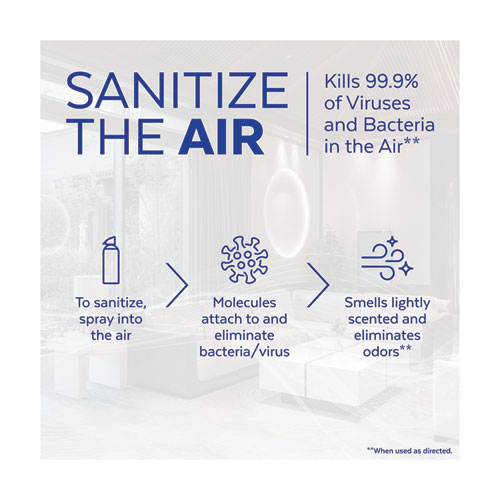 Air Sanitizer Spray, White Linen, 10 oz Aerosol Spray, 6/Carton - Image 4