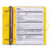 UltraDuty Safety Data Sheet Binder Bundle, 3 Rings, 3" Capacity, 11 x 8.5, Yellow/Red - Image 6