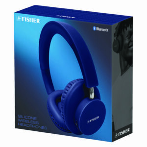 Silicone Wireless Headphones, Blue