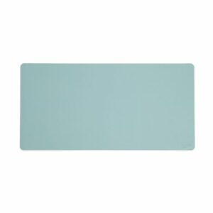 Vegan Leather Desk Pads, 31.5" x 15.7", Light Blue