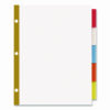 7530017050459, SKILCRAFT Big Tab Insertable Dividers, 5-Tab, 11 x 8.5, White, 1 Set
