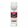 Industrial Choice M1800 System Water-Based Precision Line Marking Paint, Flat White, 17 oz Aerosol Can, 12/Carton